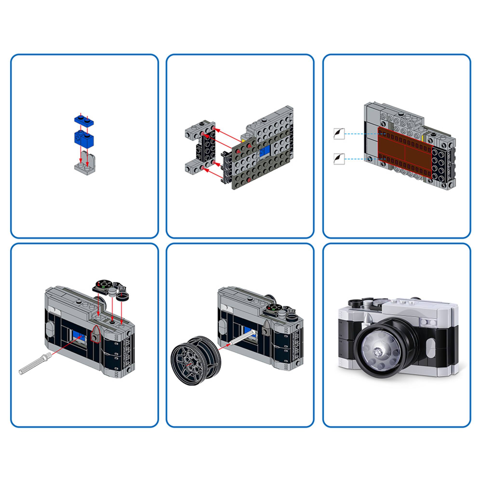 MAX Premium Retro Collection™ Camera Building Bricks Set